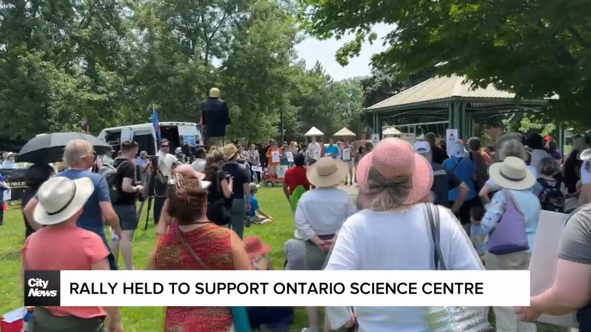 Rally marches on Ontario Science Centre