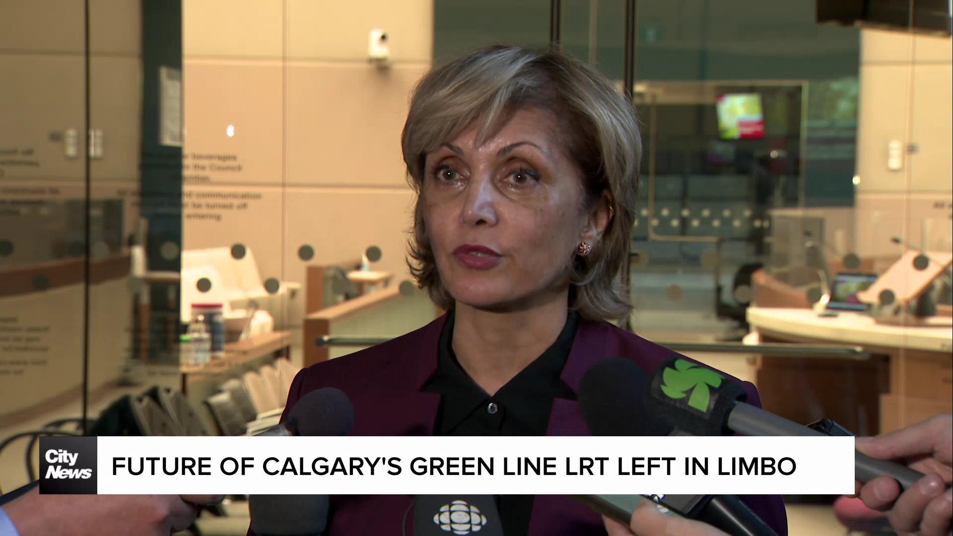 Calgary’s Green Line LRT left in limbo