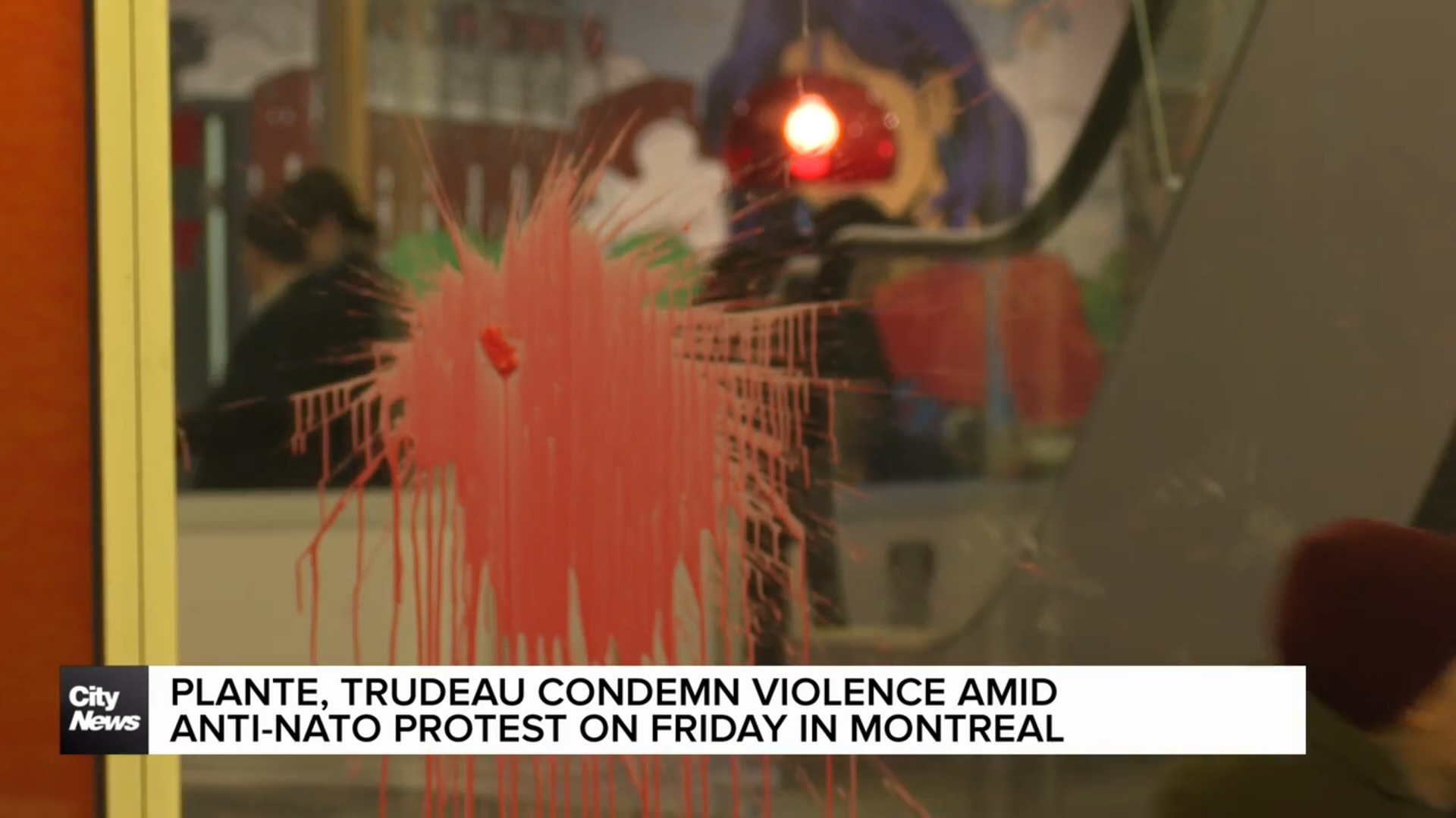 Montreal mayor, PM Trudeau condemn violence at anti-NATO protest