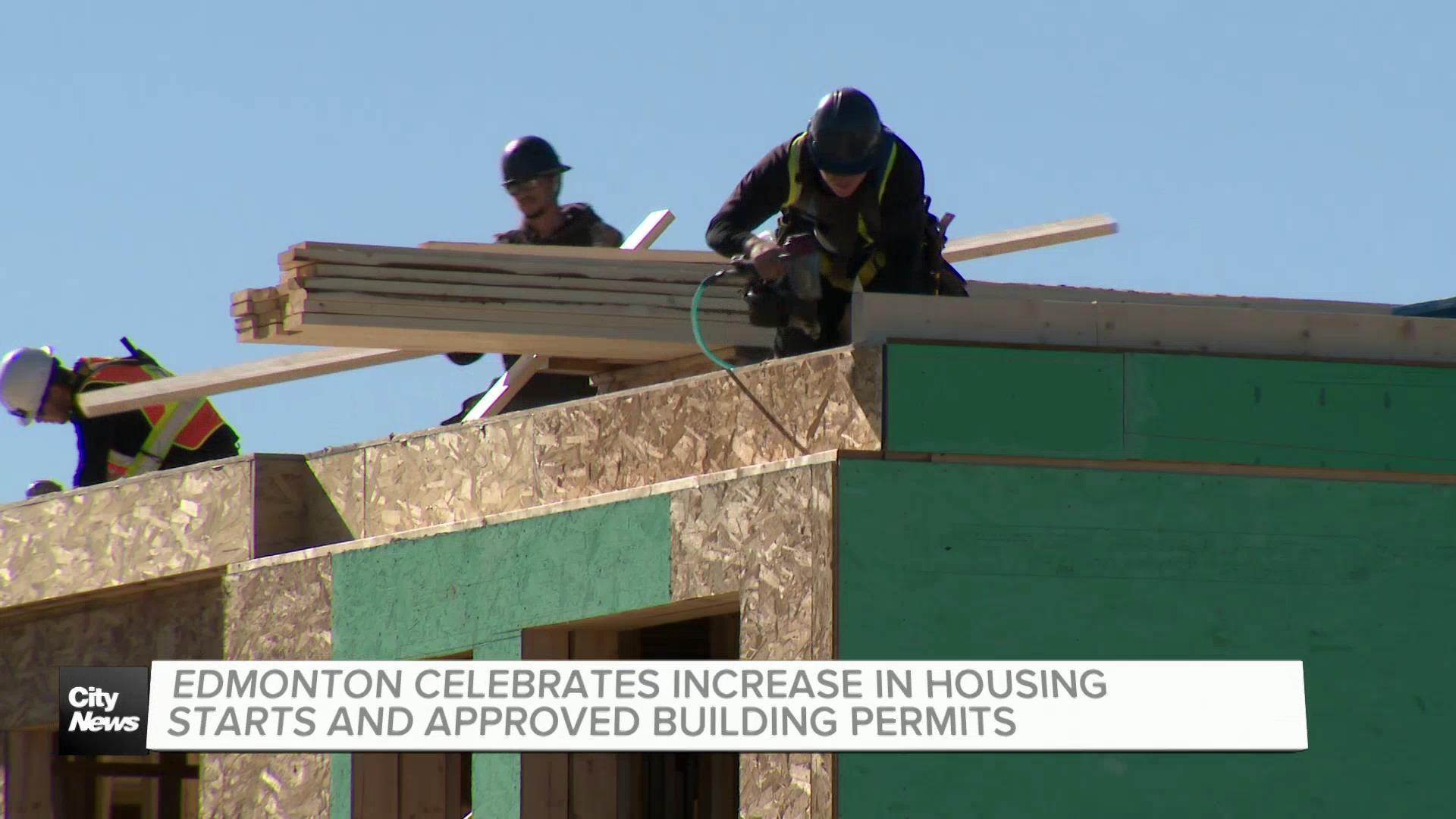 ‘Record-setting’ number: Edmonton celebrates increase in housing starts