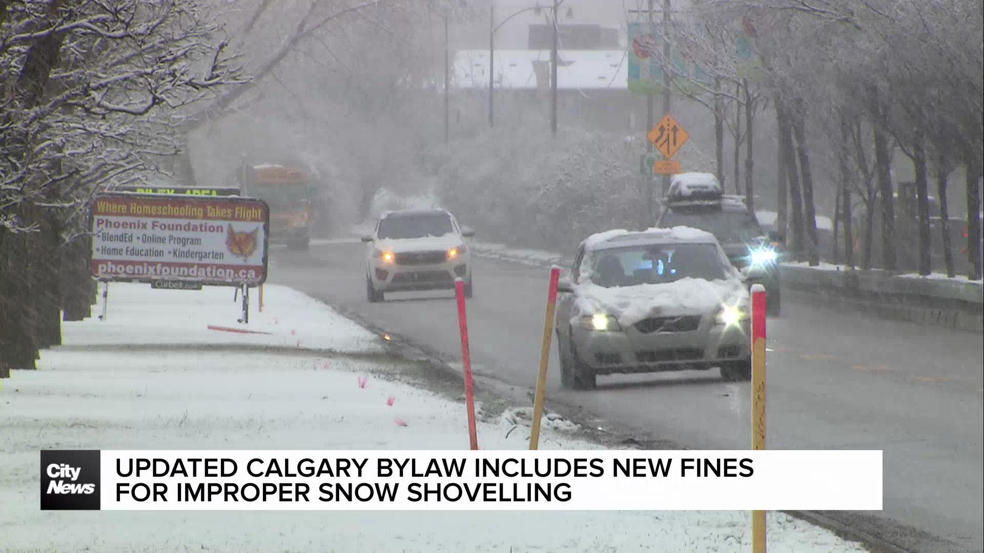 Updated Calgary bylaw sees new fines for improper snow shovelling