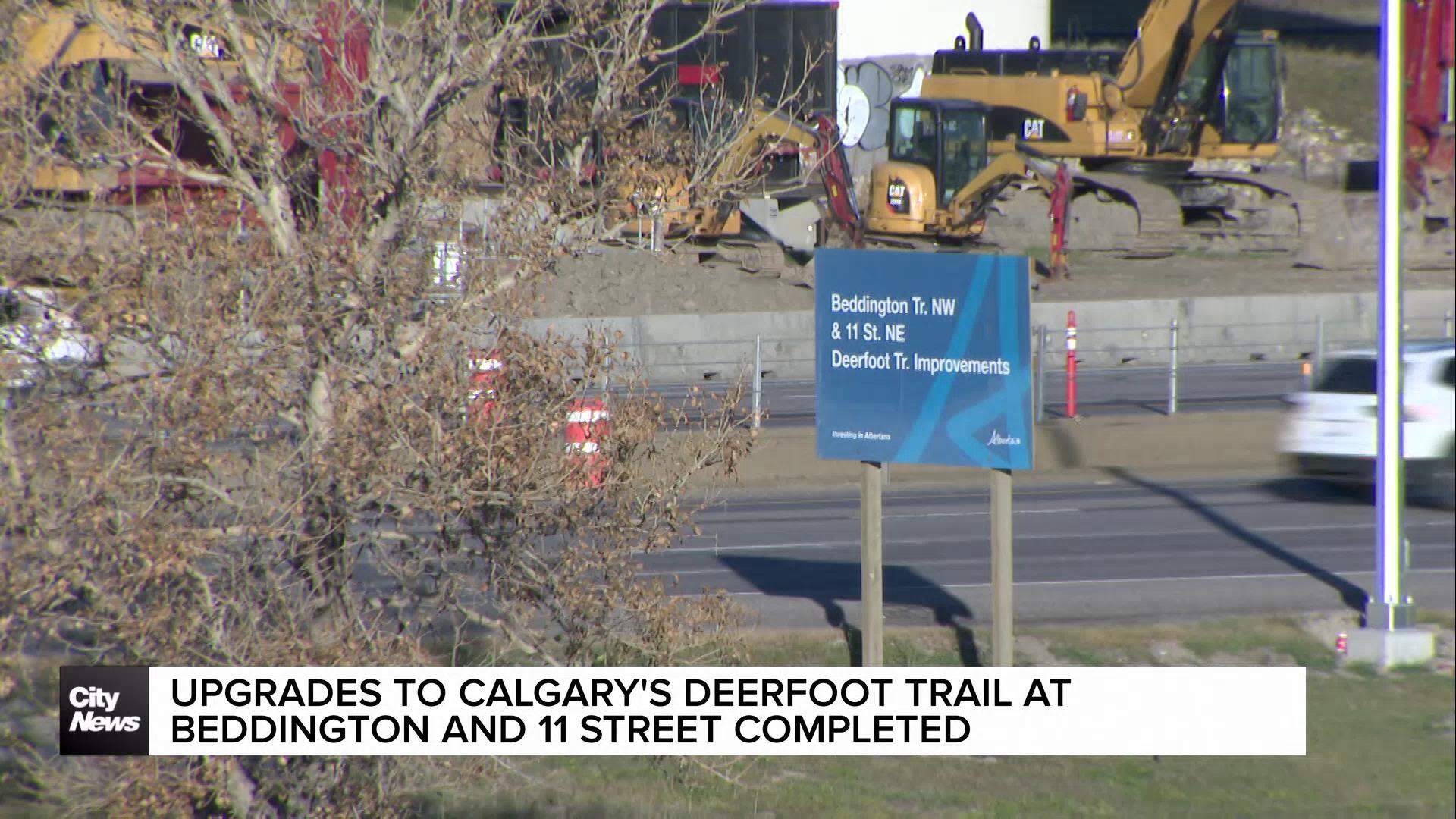 Upgrades to Calgary's Deerfoot Trail at Beddington and 11 Street completed