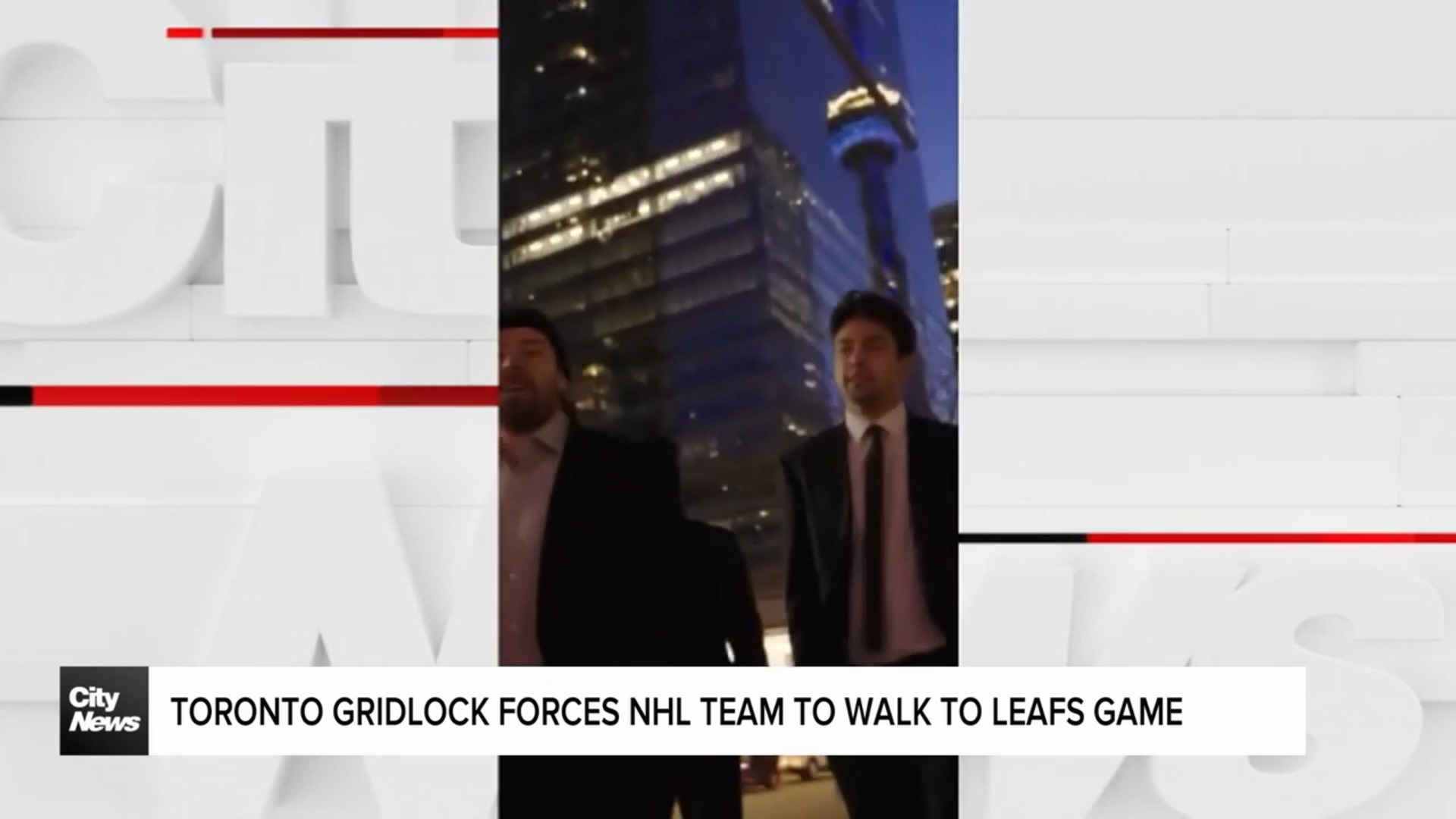 Toronto gridlock forces NHL team to walk to game against Maple Leafs