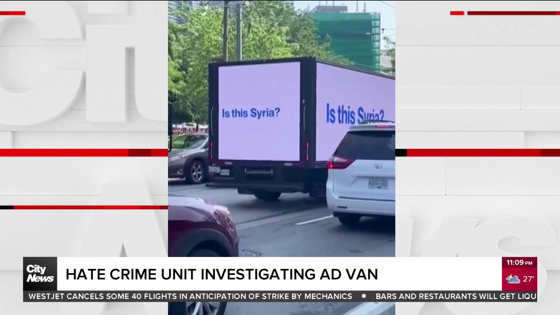Police hate crime unit investigating Islamophobic ad van