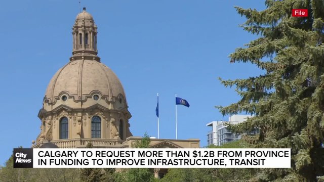 Calgary to request $1.2B from province aimed at improving infrastructure, transit