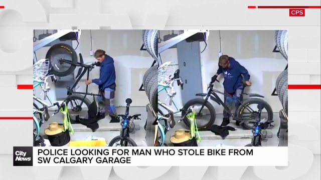 Police looking for man who stole bike SW Calgary garage