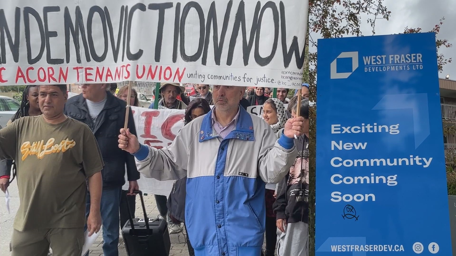 Surrey tenants rally to stop ‘demoviction’