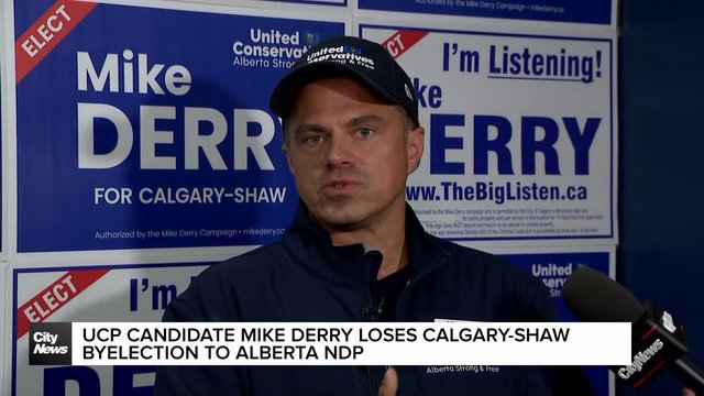 UCP candidate Mike Derry loses Calgary-Shaw byelection to Alberta NDP