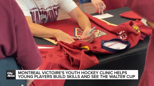 Montreal Victoire clinic helps young girls build hockey skills