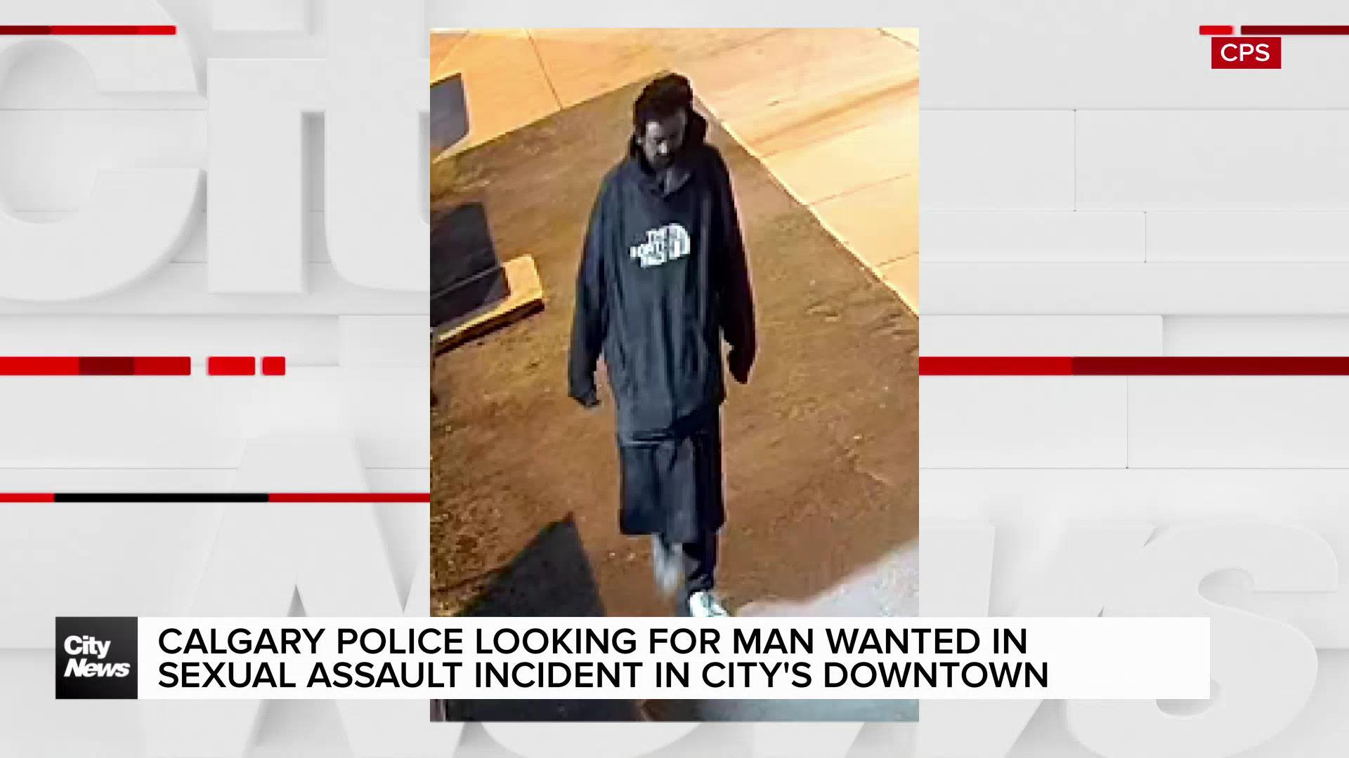 Suspect sought after woman sexually assaulted at knifepoint in downtown Calgary