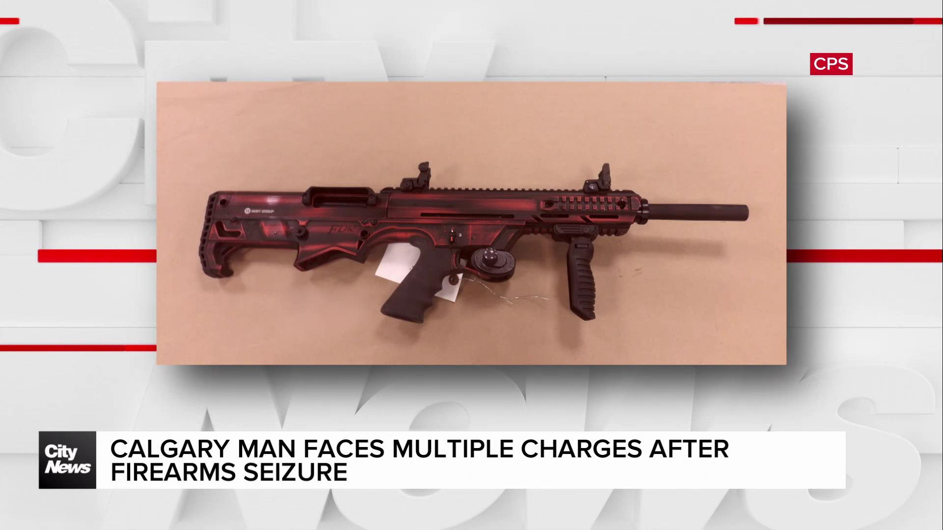 Calgary man faces multiple charges after firearms seizure
