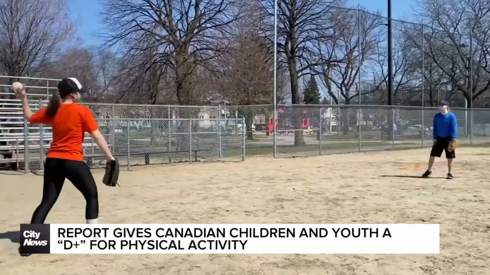 A new report gives Children and youth in Canada a “D+” for physical activity