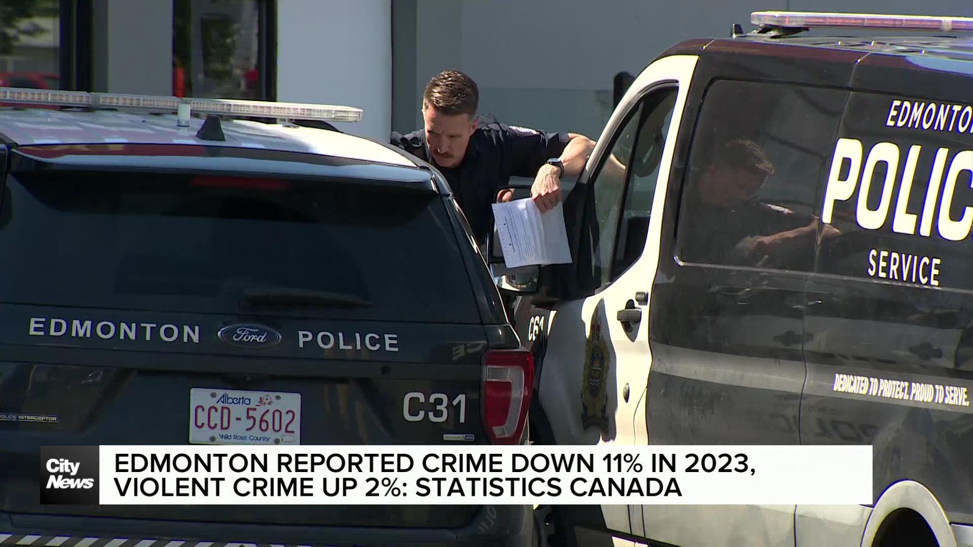 Violent crime rises in Edmonton, overall crime lower: Report