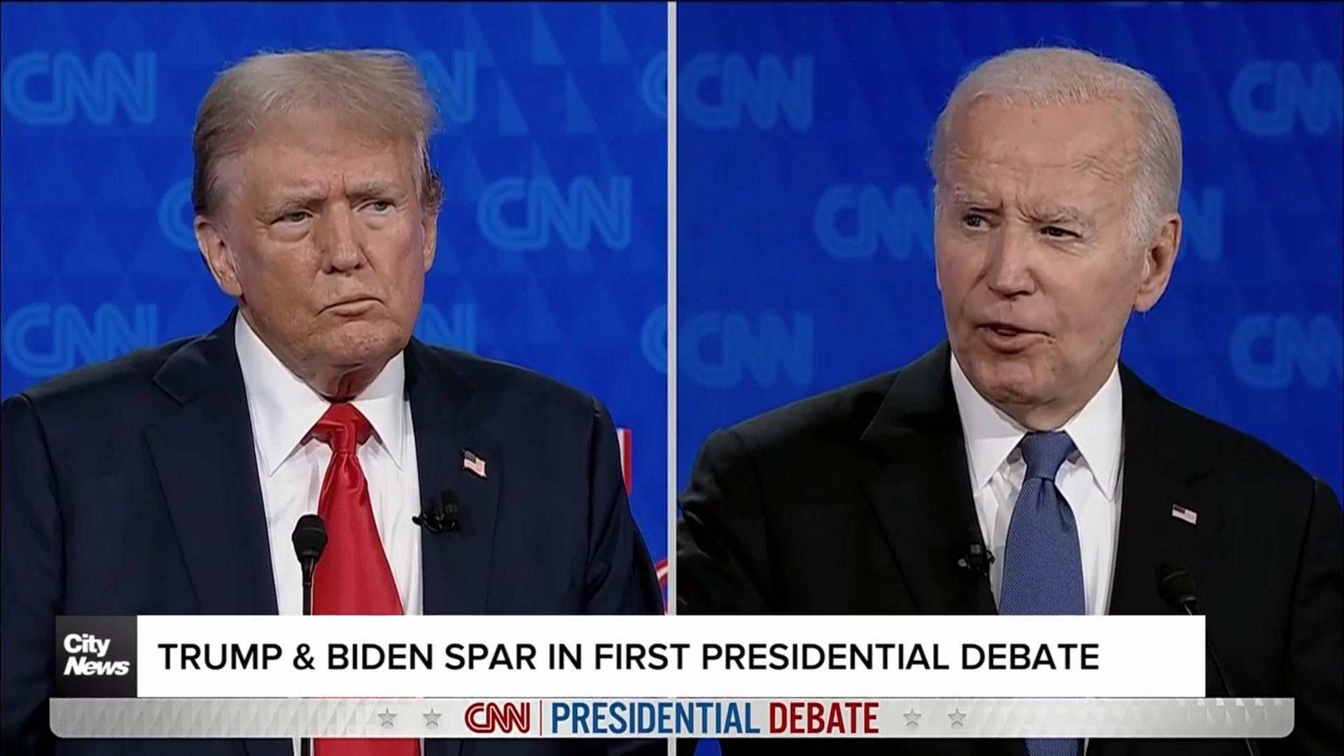 Biden and Trump spar in first U.S. presidential debate