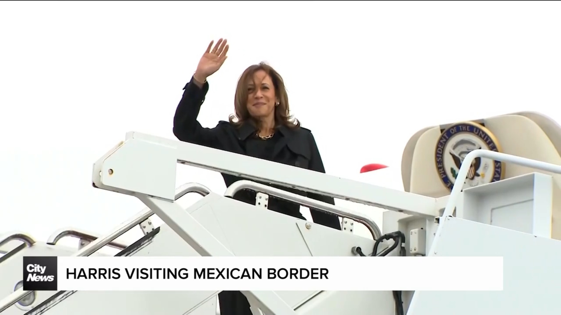 Kamala Harris visits Mexico border to talk immigration