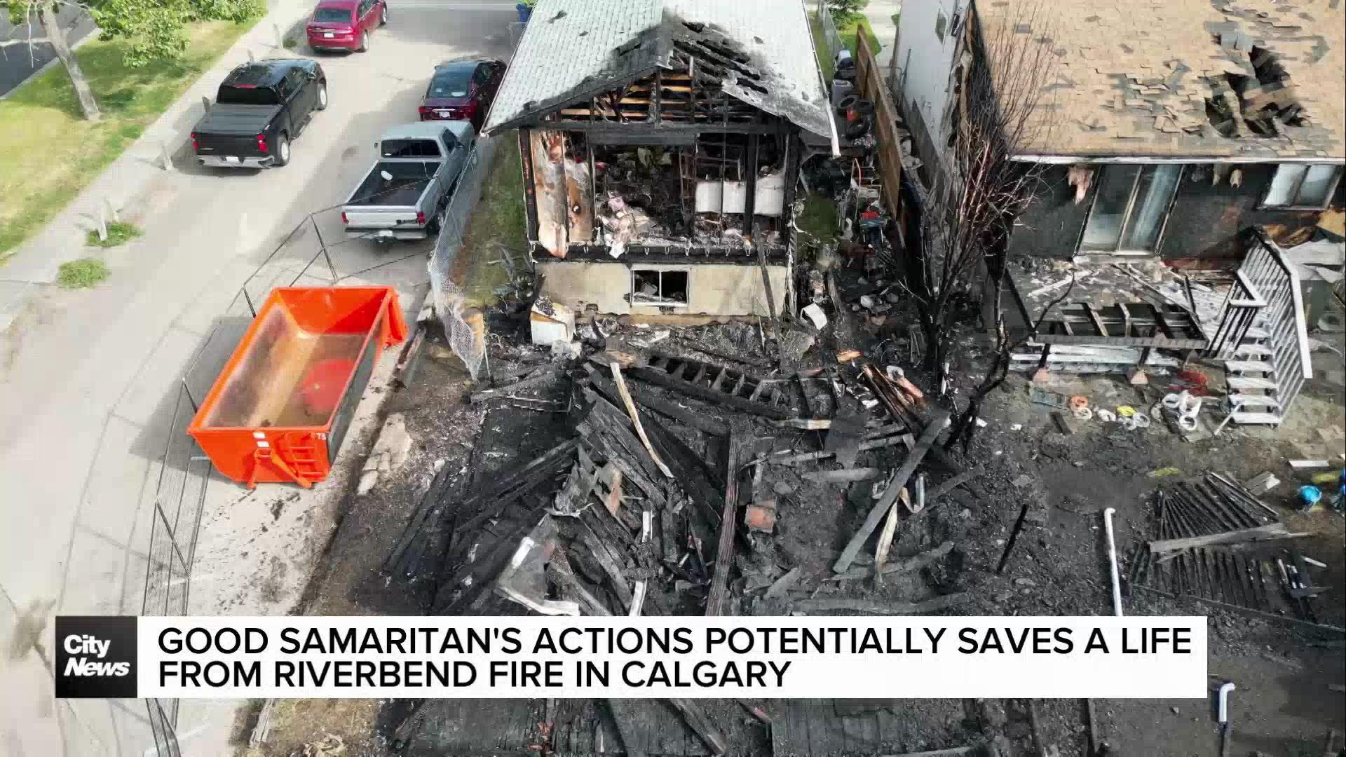 Good Samaritan's action potentially saves life in Calgary fire