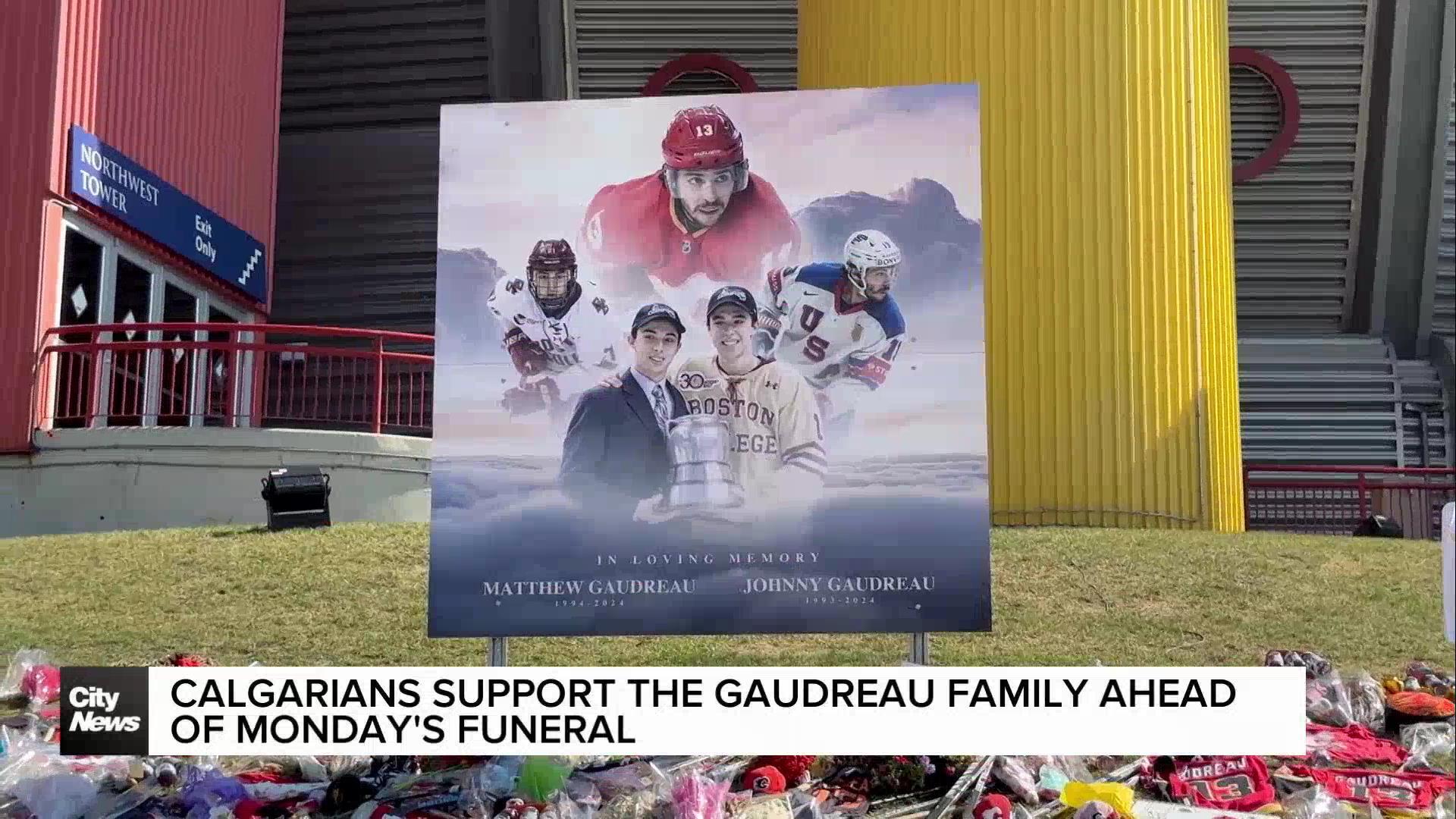 Calgarians honour Johnny and Matthew Gaudreau ahead of funeral Monday