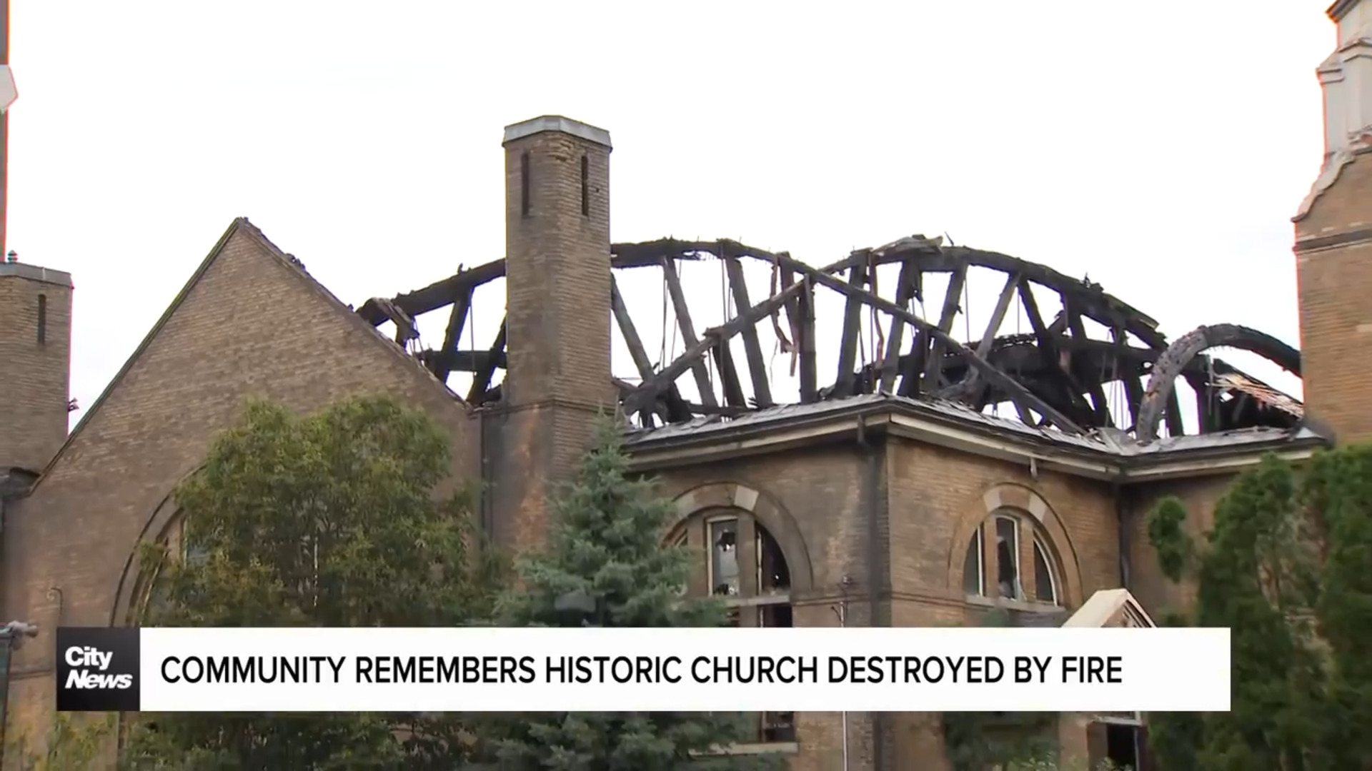 Community remembers historic church destroyed by fire