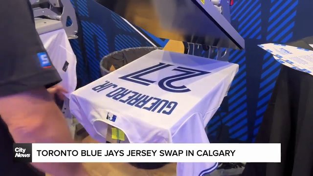 Toronto Blue Jays Jersey Swap in Calgary