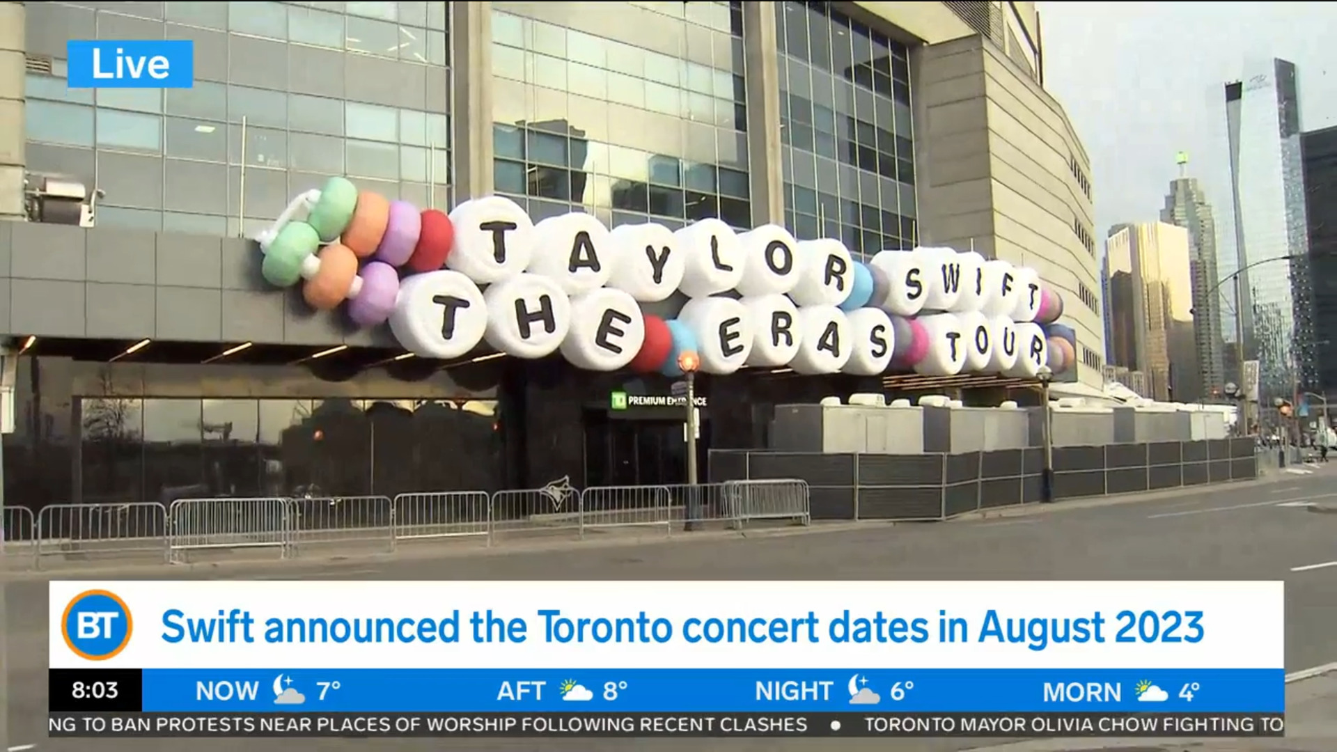 Taylor Swift's The Eras Tour lands in Toronto