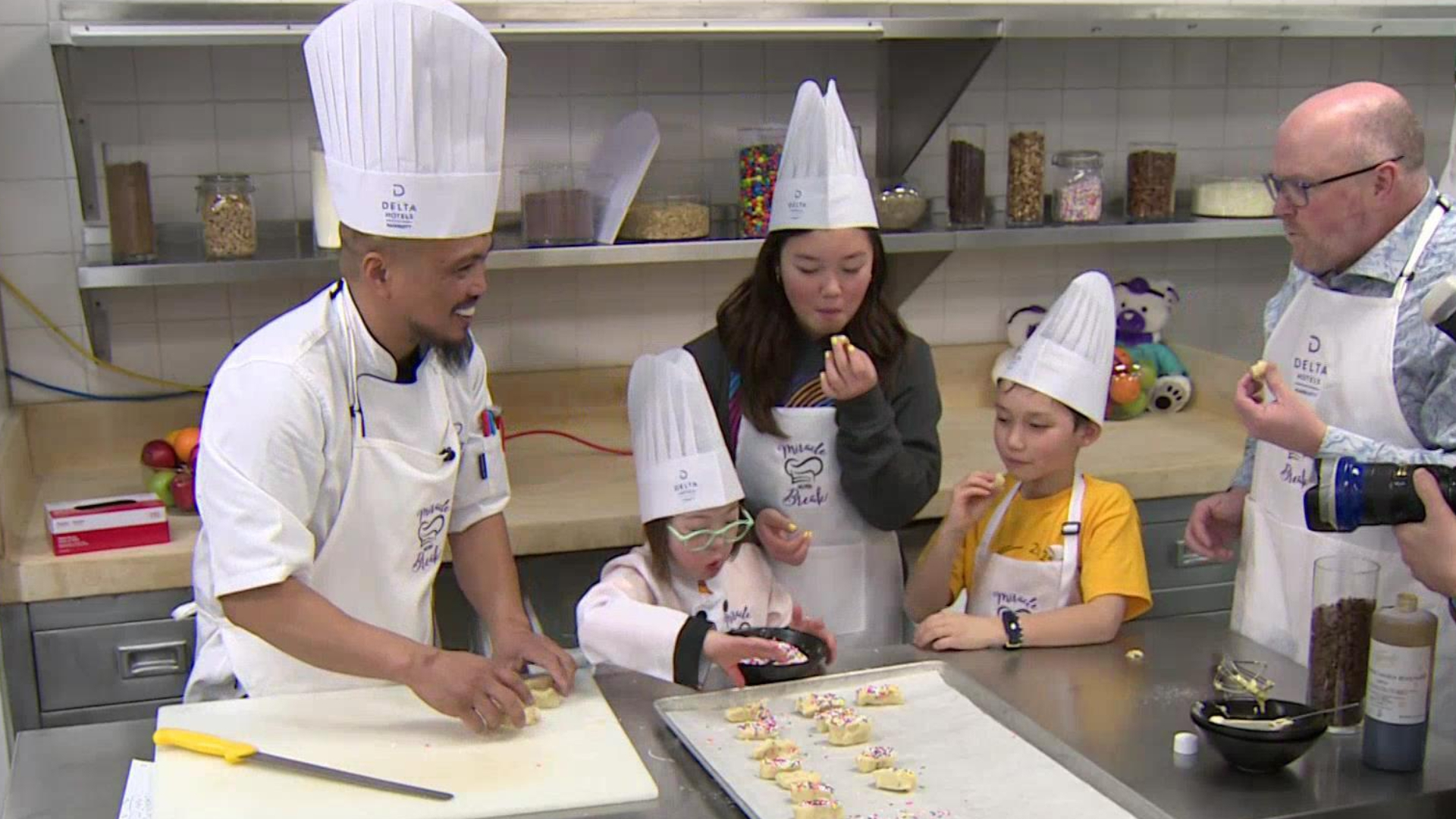 Stollery champion child bakes cookies supporting children's hospital