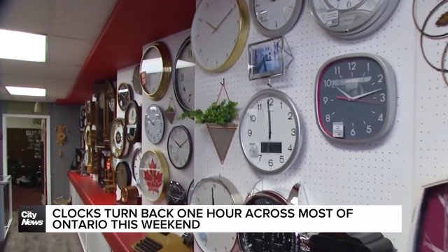 Clocks turn back one hour across most of Ontario this weekend