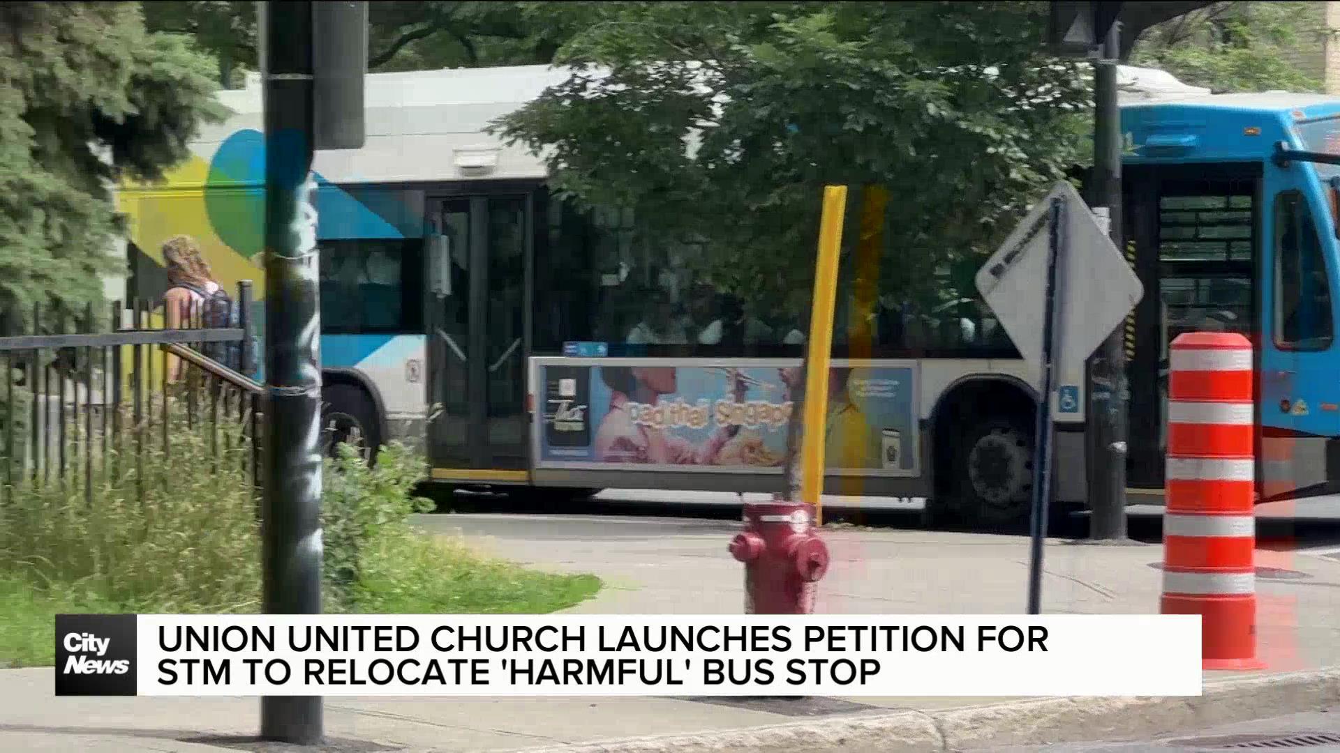 Montreal church launches petition against STM to move harmful bus stop