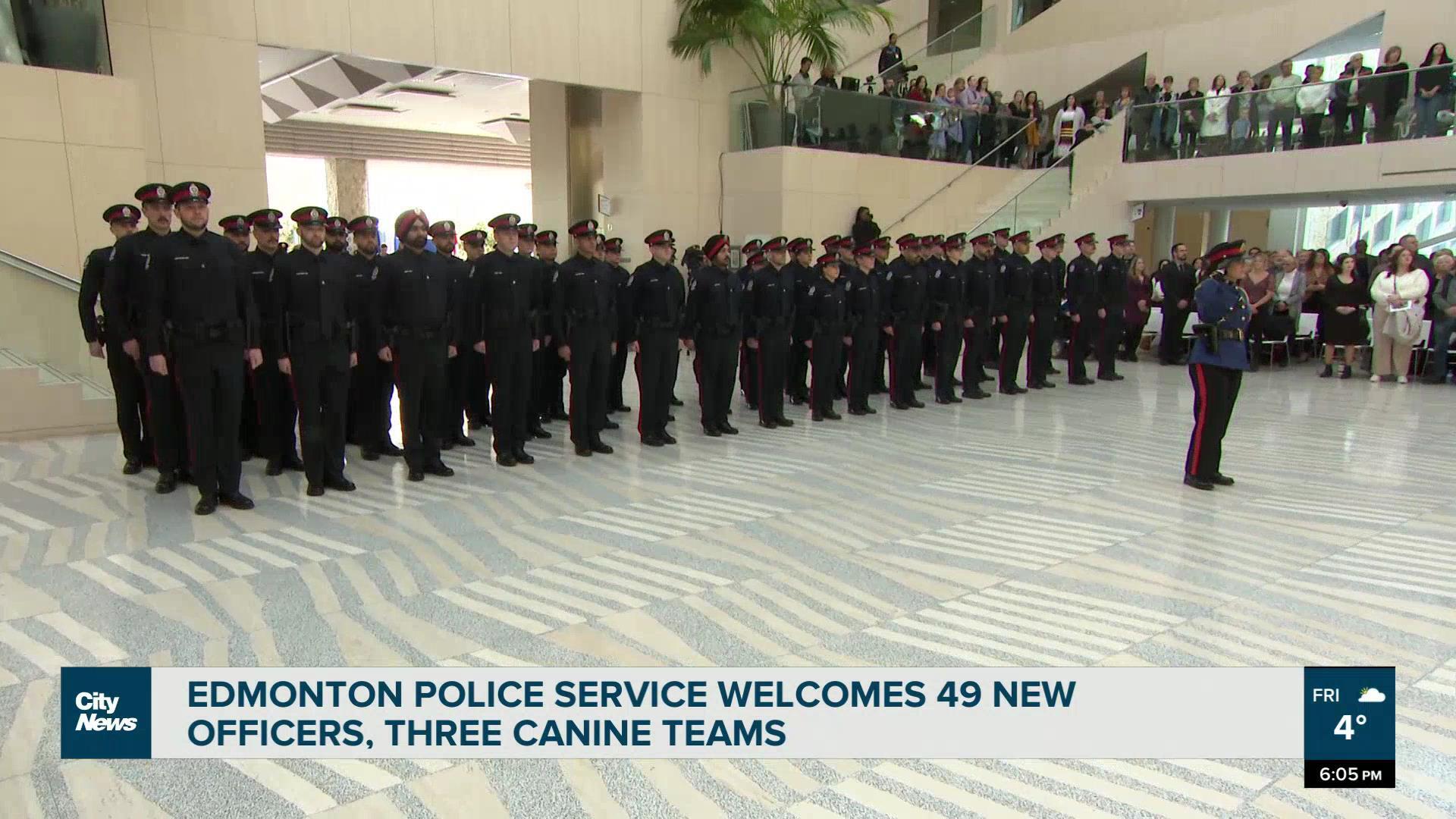 New Police Officers Graduate In Edmonton