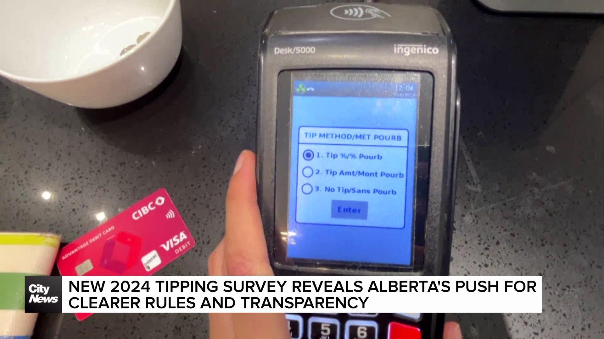 Tipping survey reveals Alberta's push for clearer rules