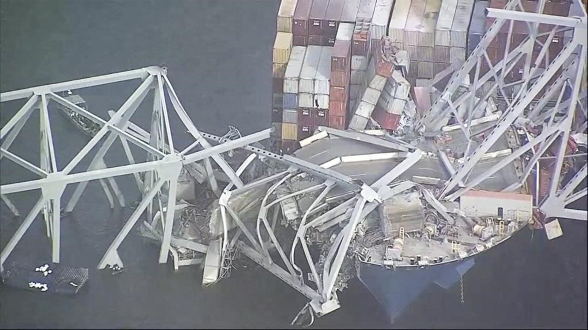 Cargo ship crashes into Baltimore bridge, bringing it down