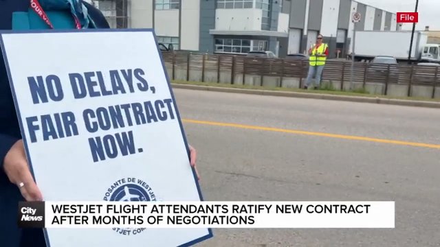 WestJet flight attendants ratify new contract after months of negotiations