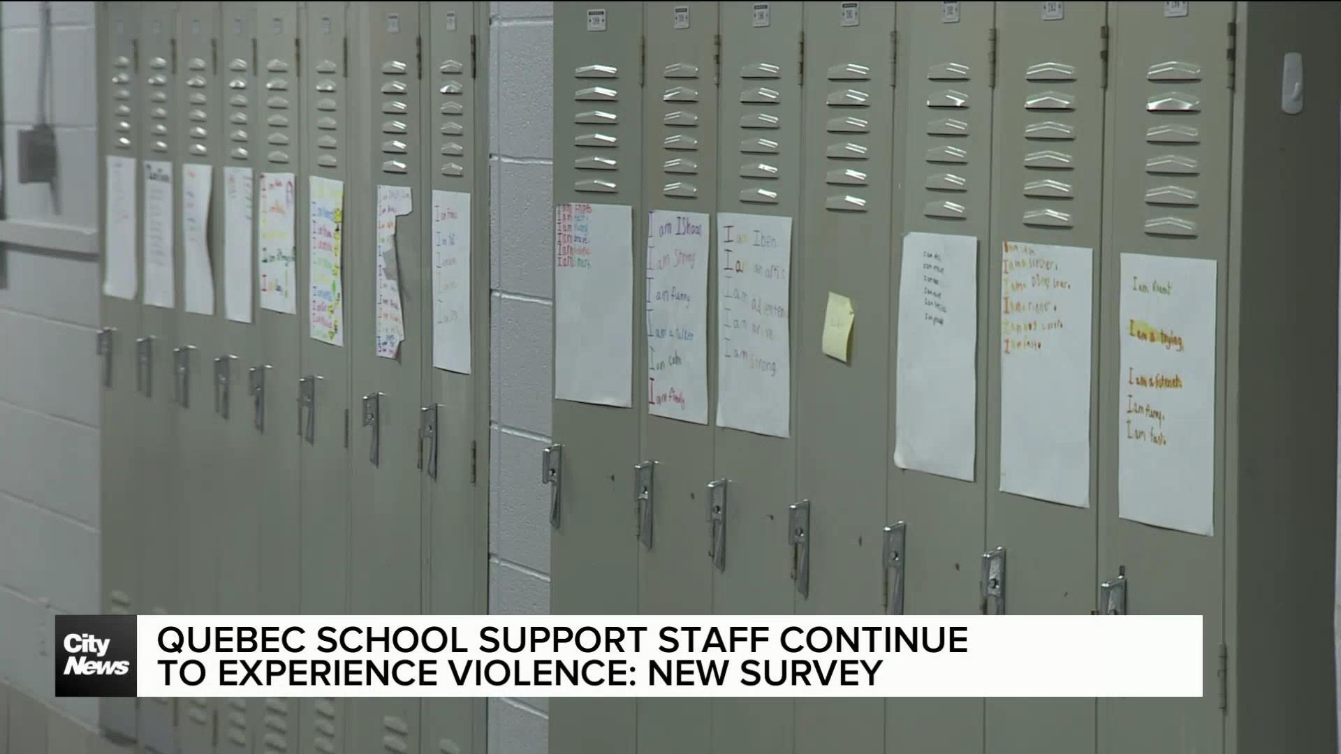 Quebec school support staff experiencing violence: survey