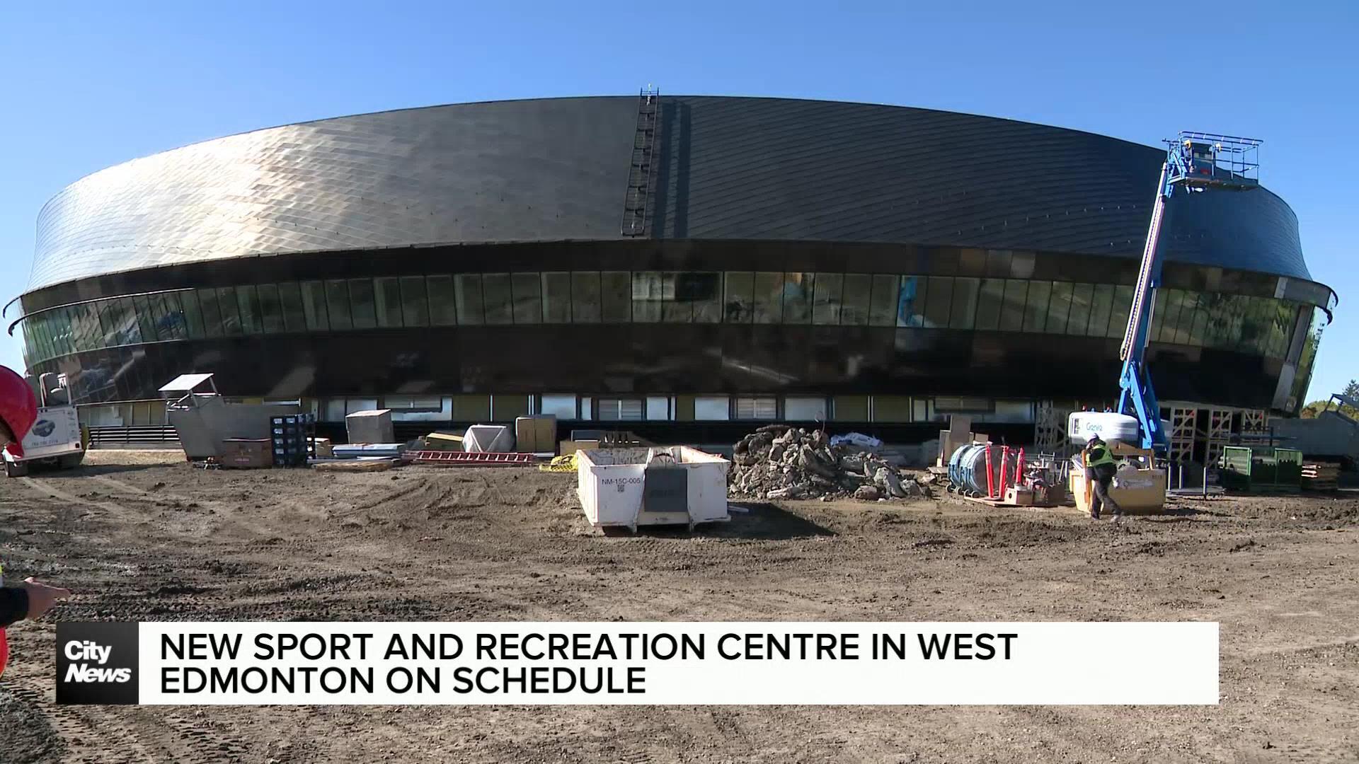 New sport and recreation centre in west Edmonton on schedule to open 2026