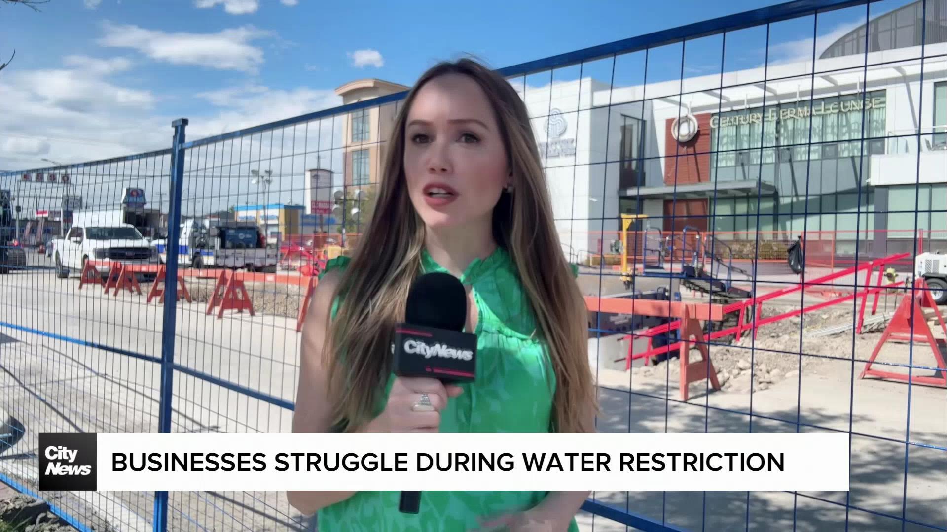 Businesses struggle during water restriction