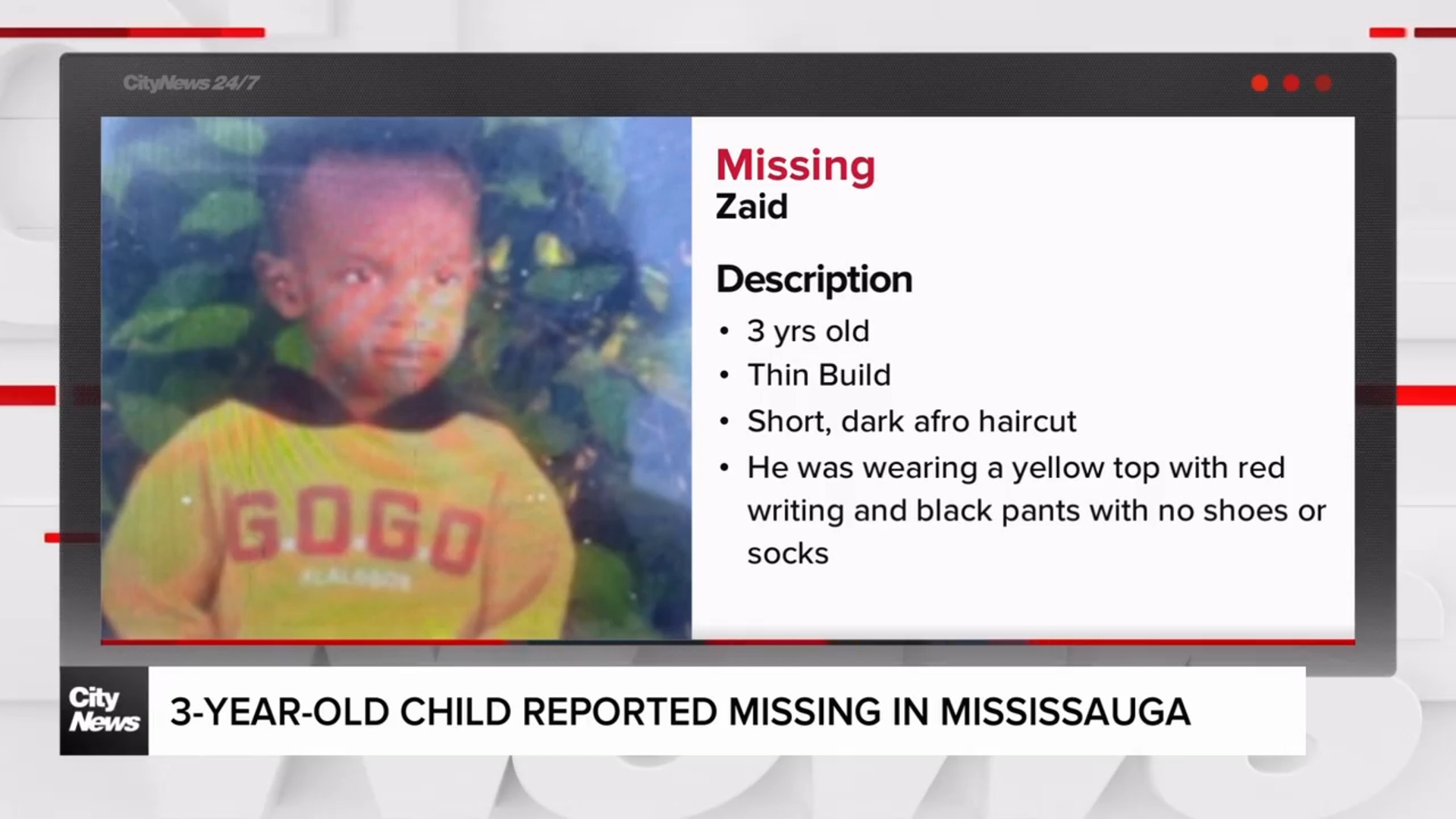 Missing 3-year-old boy in Mississauga prompts community to offer help