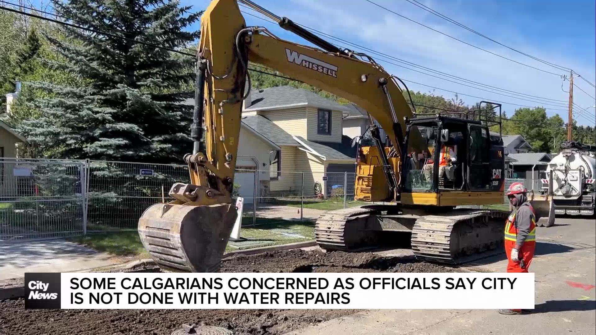 Some Calgarians concerned as officials say city is not done with water repairs