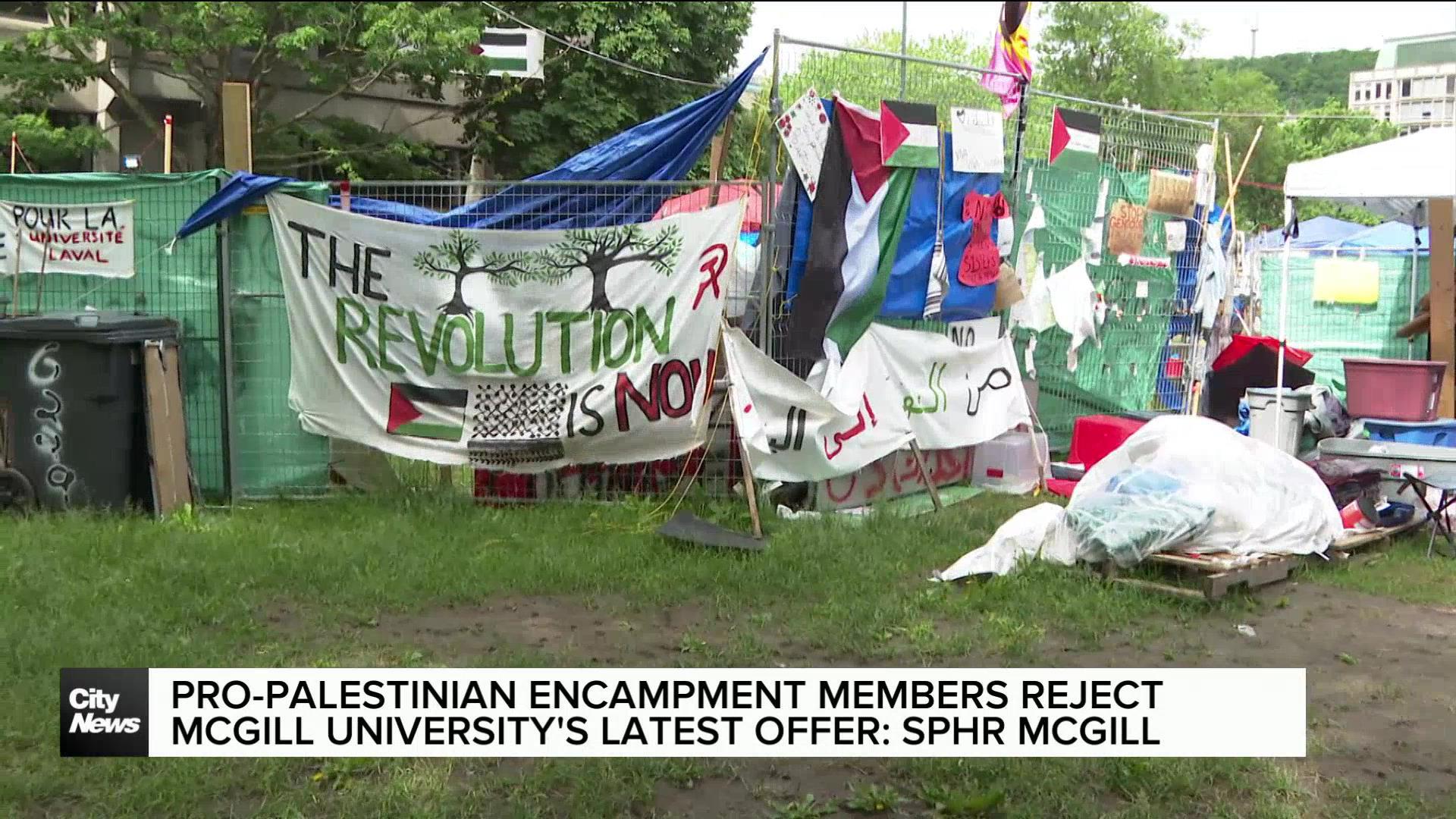 Montreal encampment members reject McGill’s latest offer: SPHR McGill