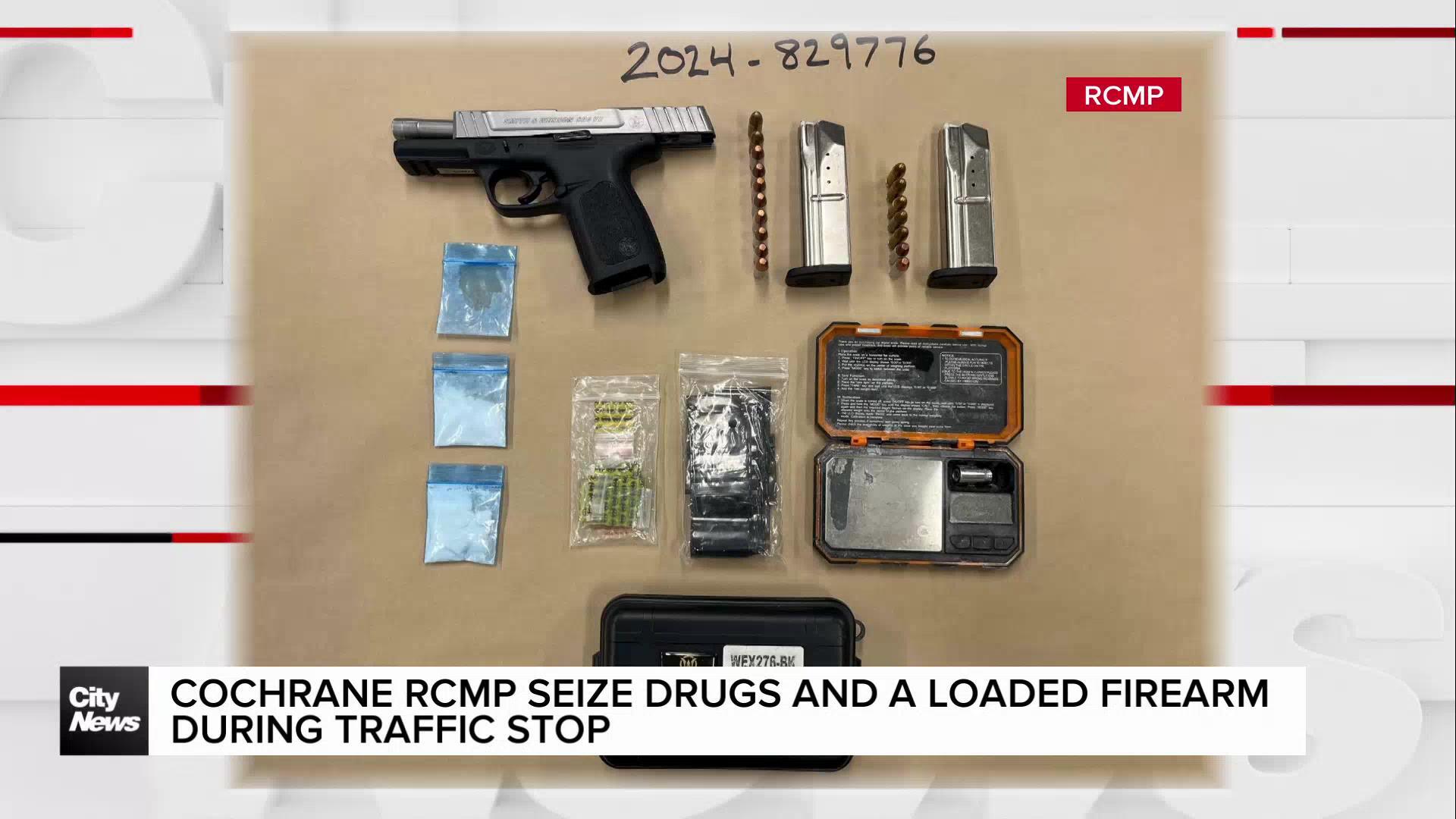 Cochrane RCMP seize drugs and loaded firearm during traffic stop