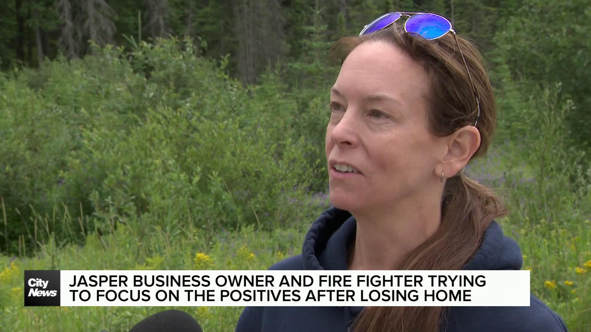 Jasper business owner and firefighter focusing on the positives after losing her home.