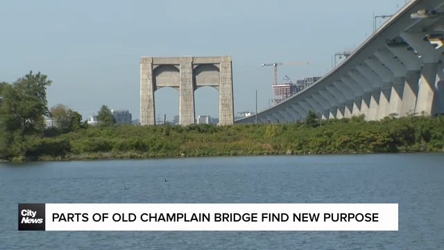 Parts of Montreal’s old Champlain bridge find new purpose
