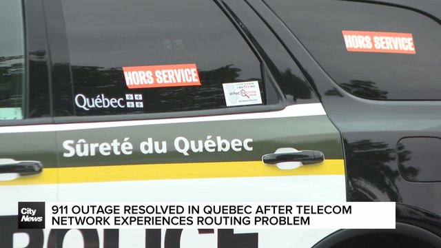911 services restored in Quebec following outage