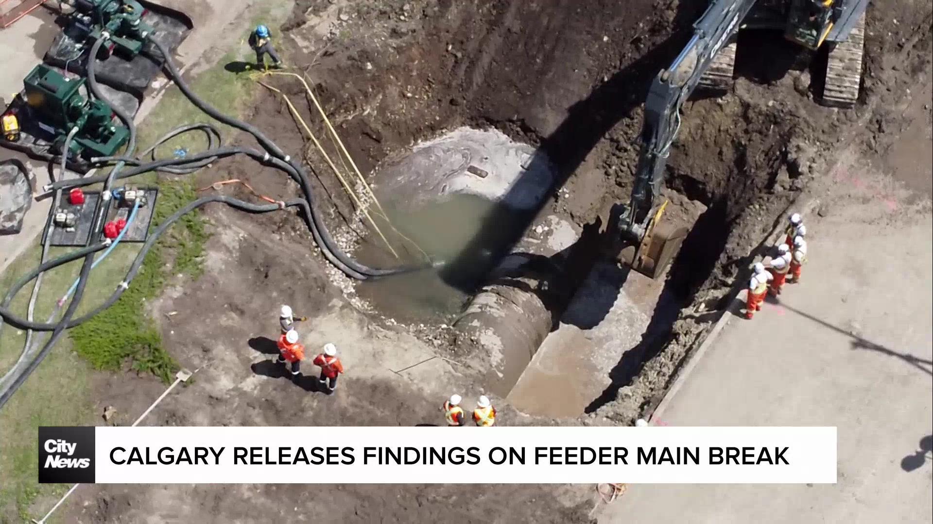 Calgary releases findings on feeder main break