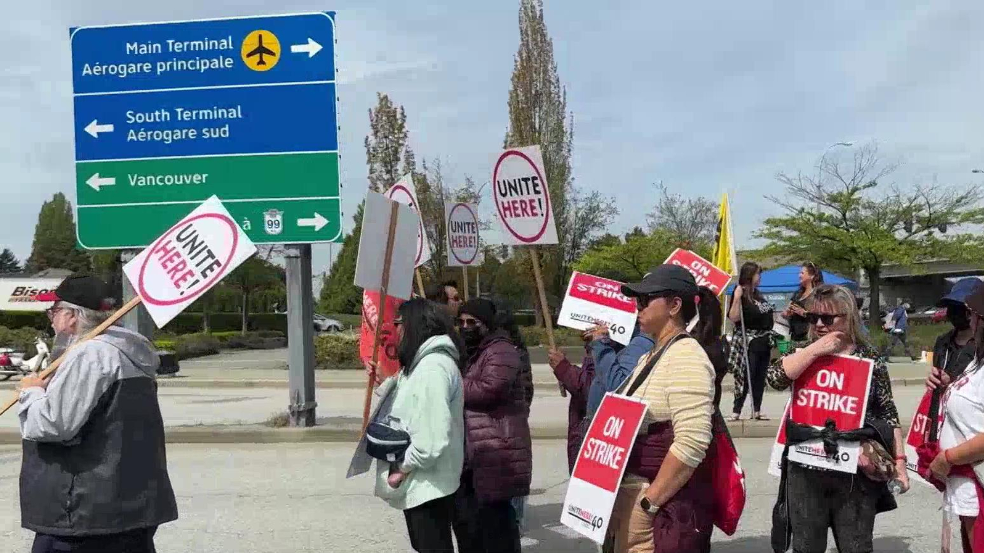 Hotel workers mark third year of strike