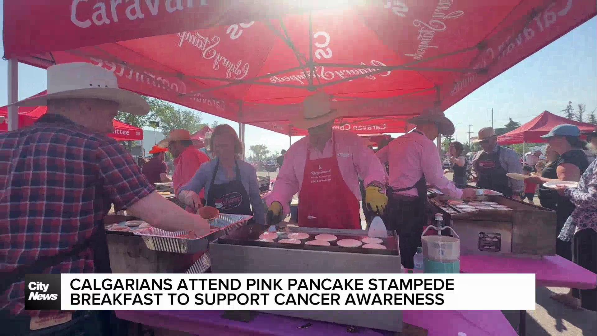 Calgarians attend Pink Pancake Stampede Breakfast to support cancer awareness