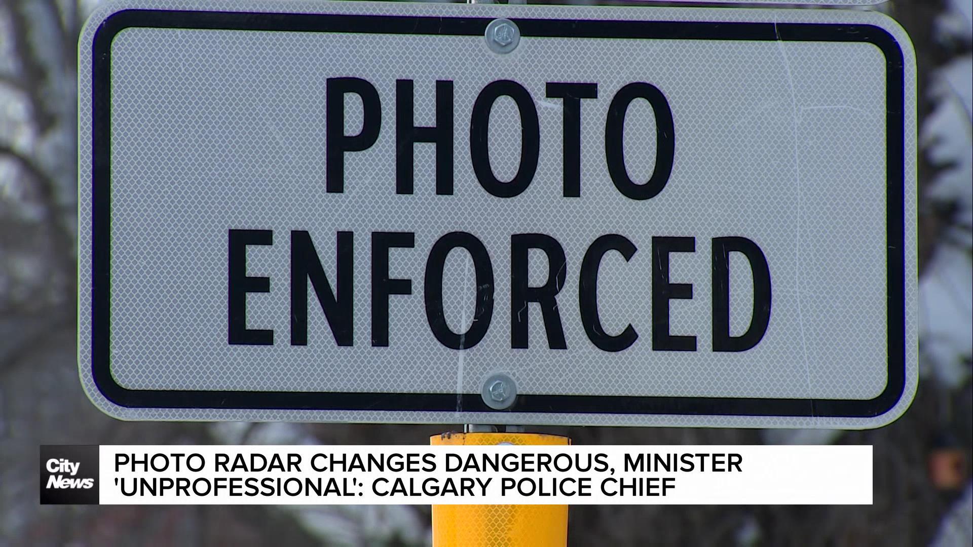 Photo radar reduction will lead to more deaths: Calgary police chief