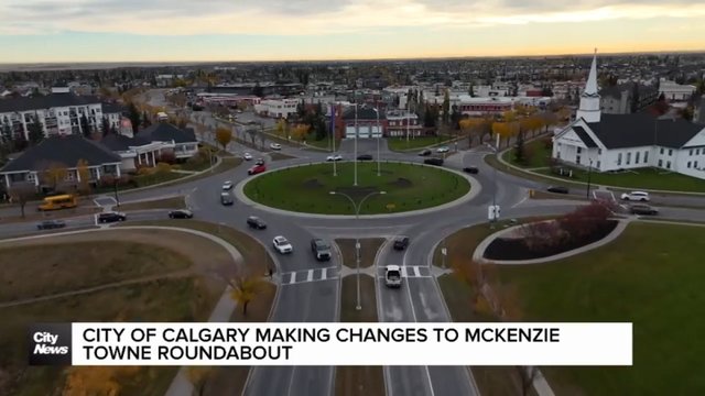 City of Calgary making changes to McKenzie Towne roundabout