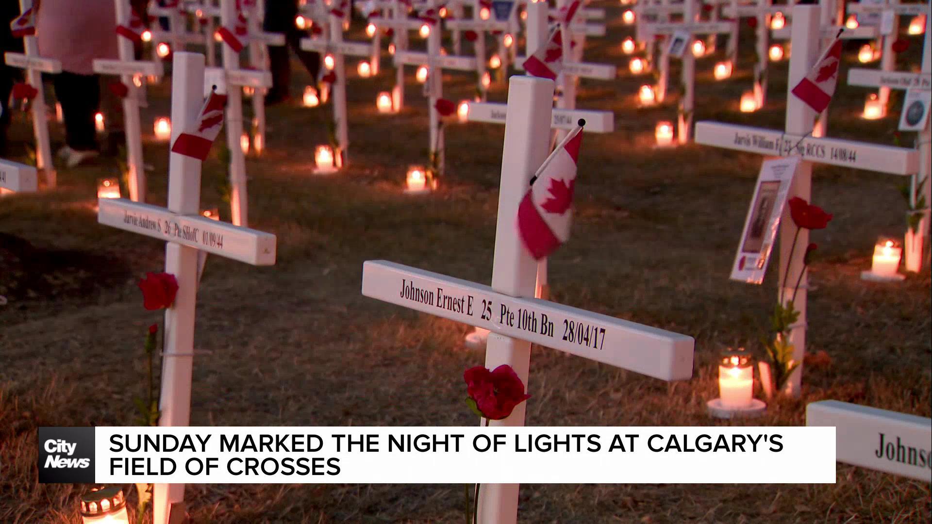 Sunday marked the Night of Lights at Calgary's Field of Crosses