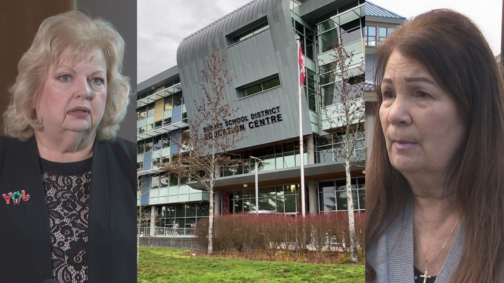 Surrey School District says it is caught in a feud between city