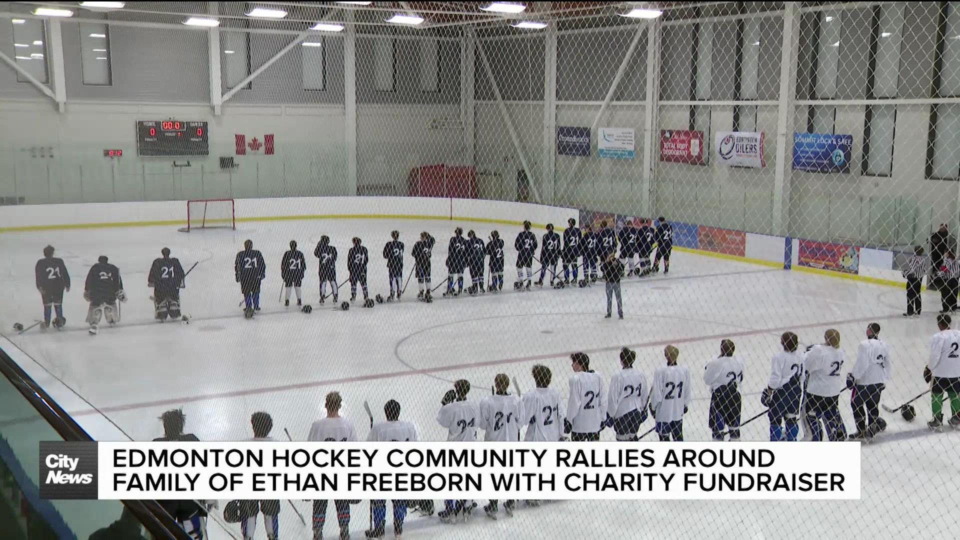 Edmonton hockey community rallies around family of Ethan Freeborn with charity fundraiser