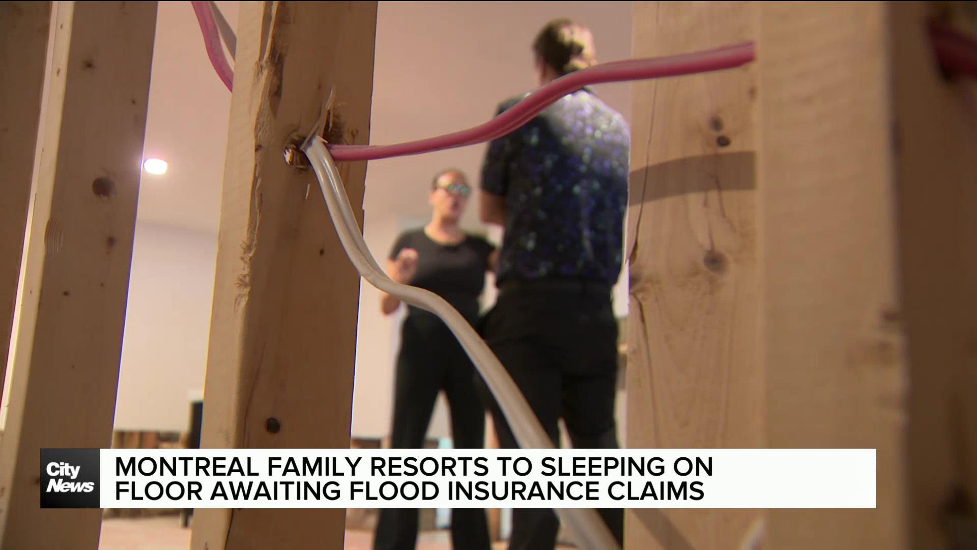 Montreal family left sleeping on the floor awaiting for flooding claim